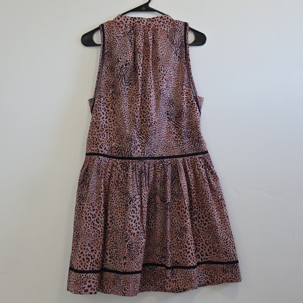 Seafolly Pink and Black Leopard Print Mini Dress - Picture 8 of 9